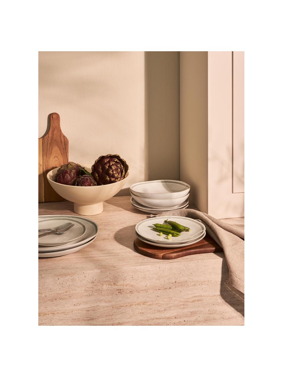 Vajilla de gres esmaltado Cia, 4 personas (12 pzas.), Gres, Beige, 4 comensales (12 pzas.)