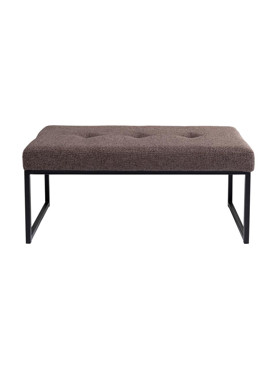 Banco tapizado Smart Dolce, Tapizado: 100% poliéster Alta resis, Estructura: acero con pintura en polv, Estructura: madera contrachapada, Marrón, negro, An 90 x Al 40 cm