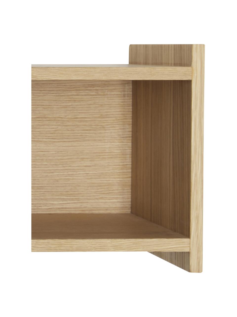 Houten wandrek Focal, Eikenhoutfineer, FSC-gecertificeerd, Hout, B 80 x H 23 cm