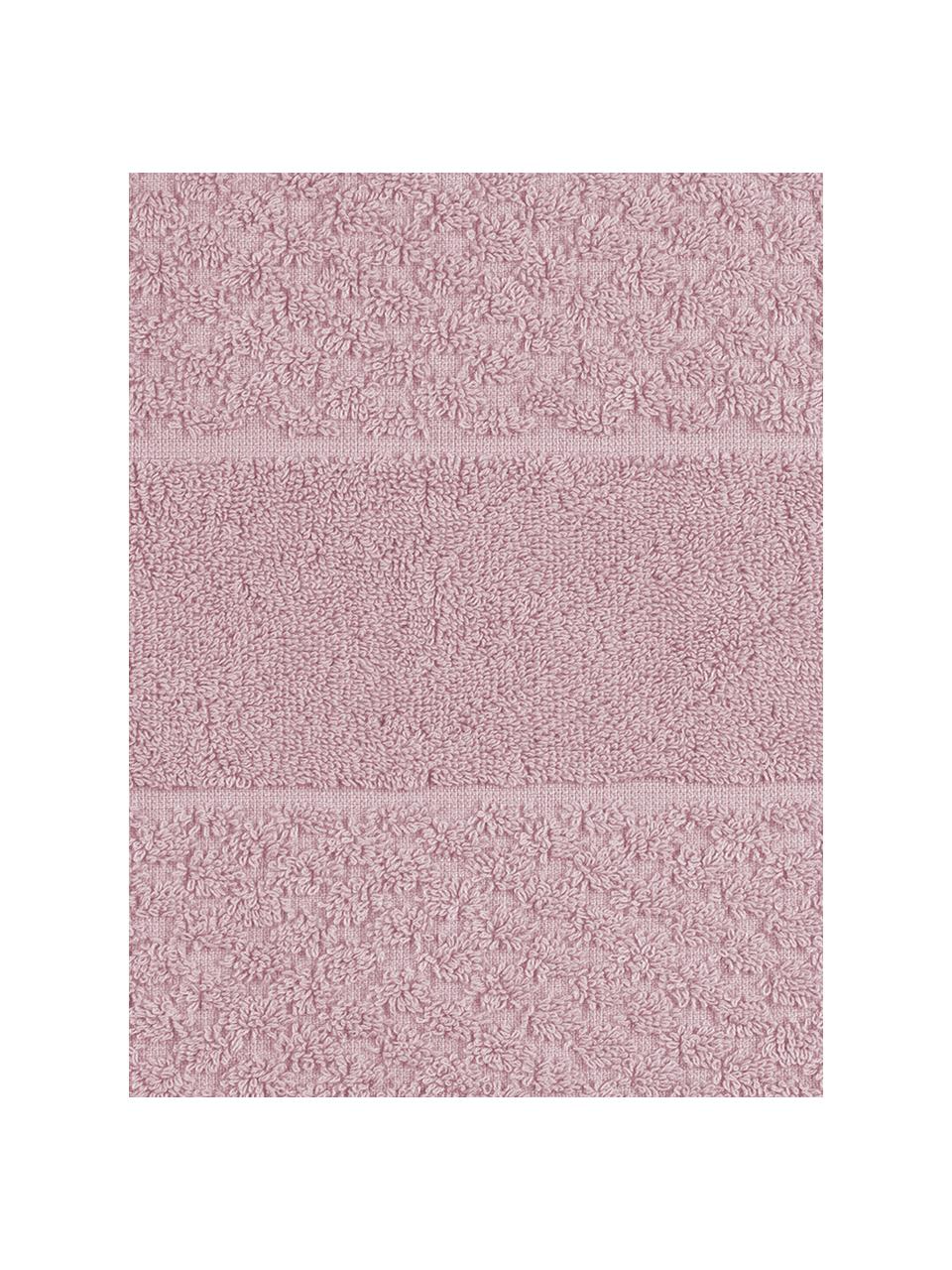 Asciugamano rosa cipria con motivo a nido d'ape Katharina, Rosa cipria, Asciugamano, Larg. 50 x Lung. 100 cm, 2 pz