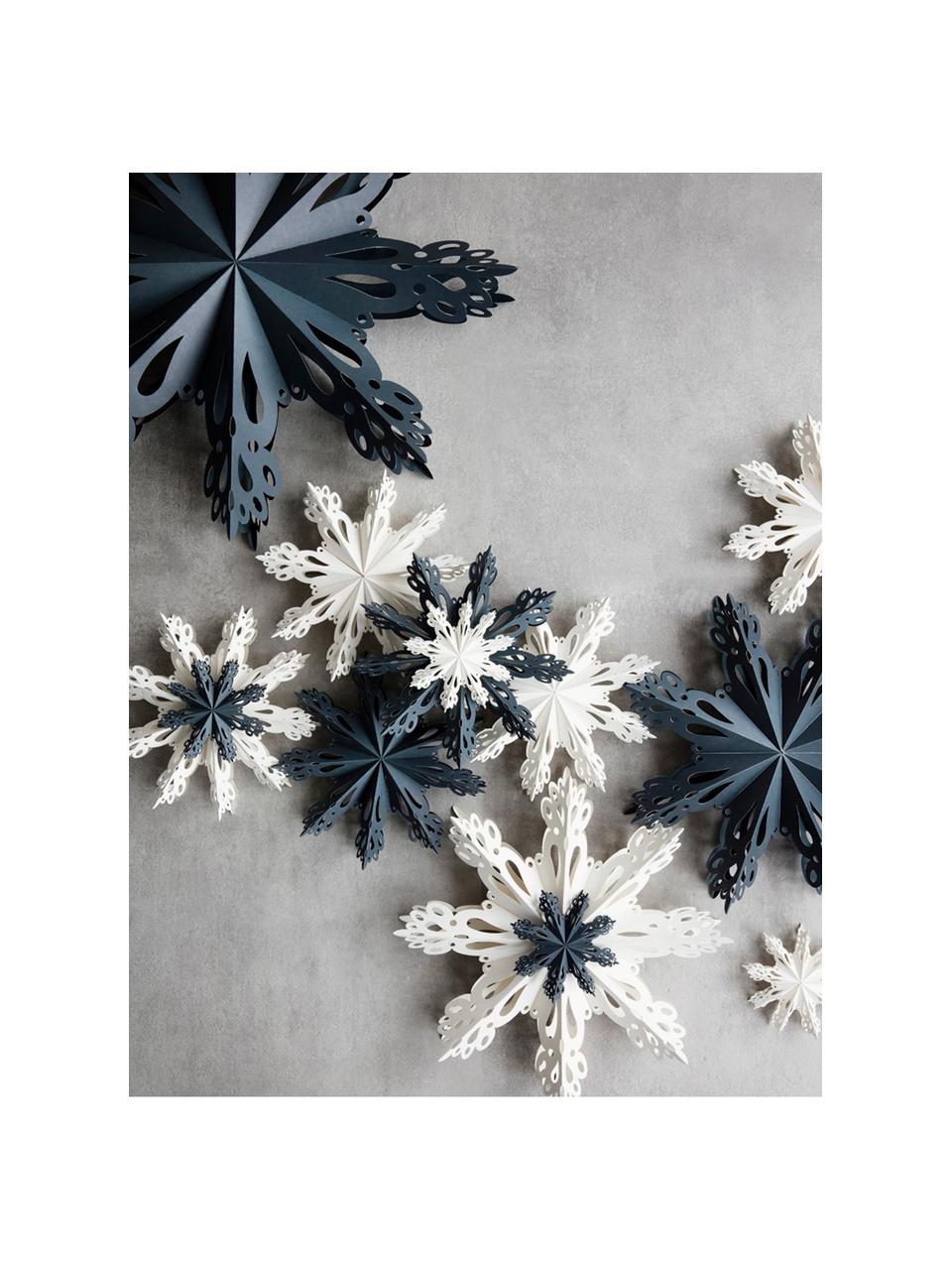 Baumanhänger Snowflake, 2 Stück, Papier, Weiß, Ø 15 cm