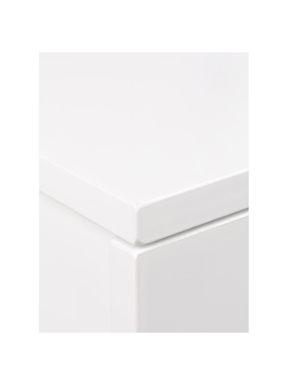 Nástěnný noční stolek Avignon, Lakovaná MDF deska (dřevovláknitá deska střední hustoty), Bílá, Š 37 cm, V 13 cm