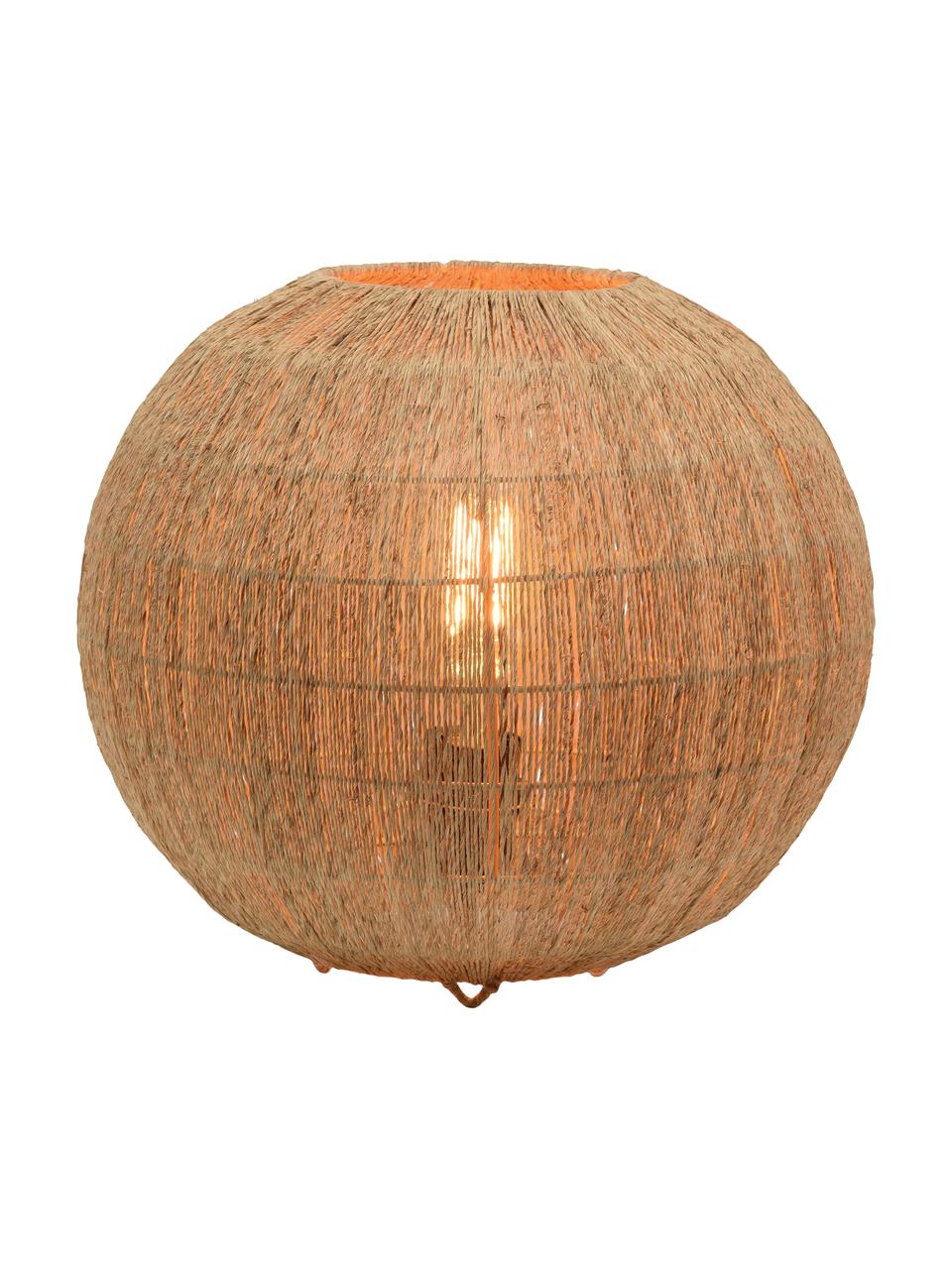 Lampada da comodino in juta Iguazu, Paralume: juta, Beige, Ø 35 x Alt. 35 cm