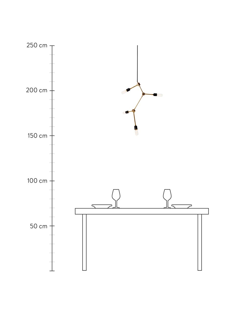 Lampada senza sospensione Franklin, Ottone, Ø 56 x Alt. 56 cm