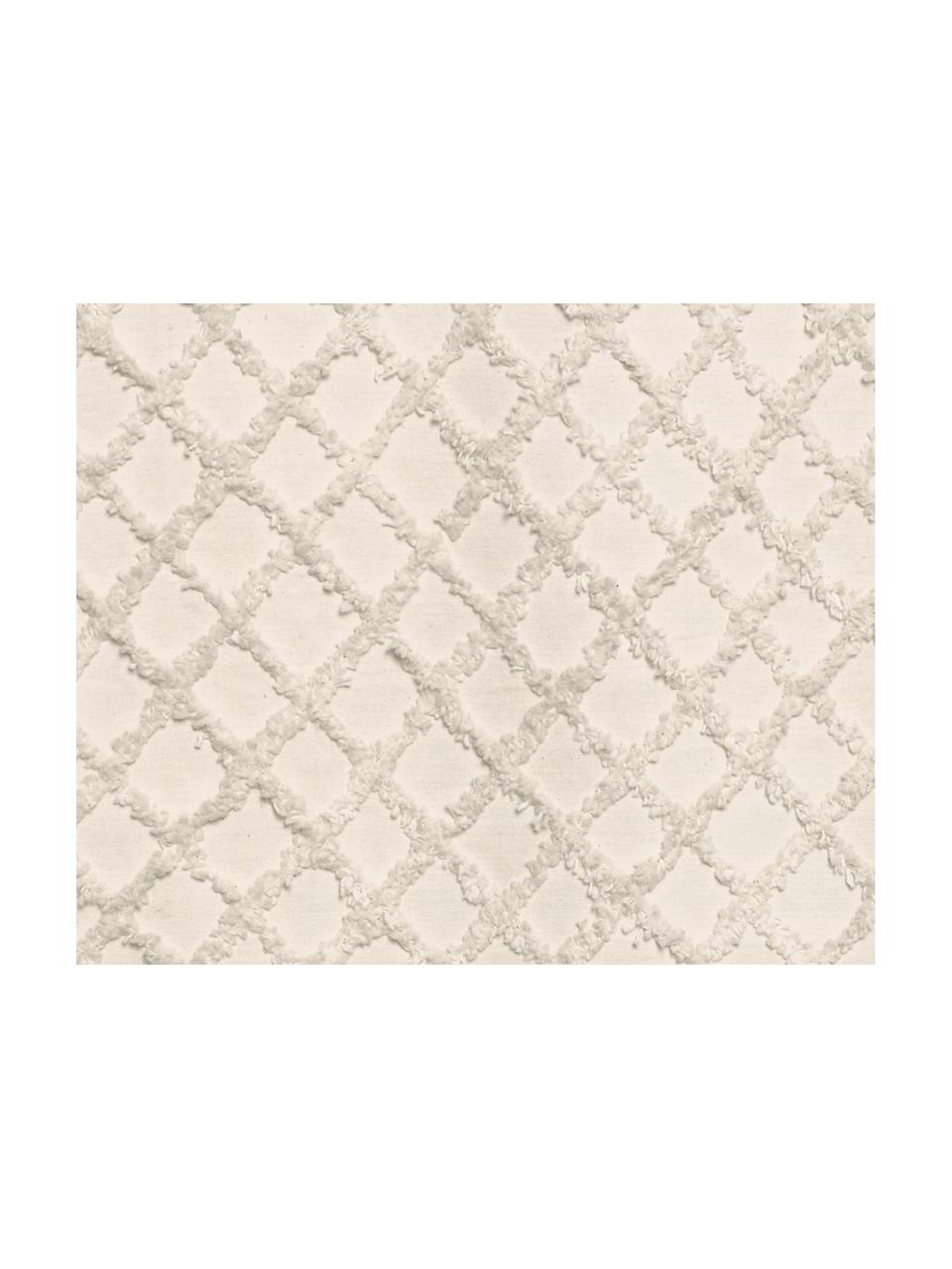 Couvre-lit à motif en relief Royal, Coton, Blanc crème, larg. 240 x long. 260 cm (pour lits jusqu'à 200 x 200 cm)