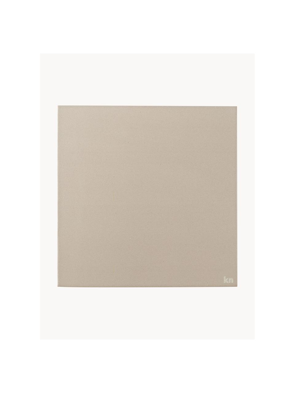 Dessous-de-plat Tile, Céramique, Beige clair, larg. 20 x prof. 20 cm