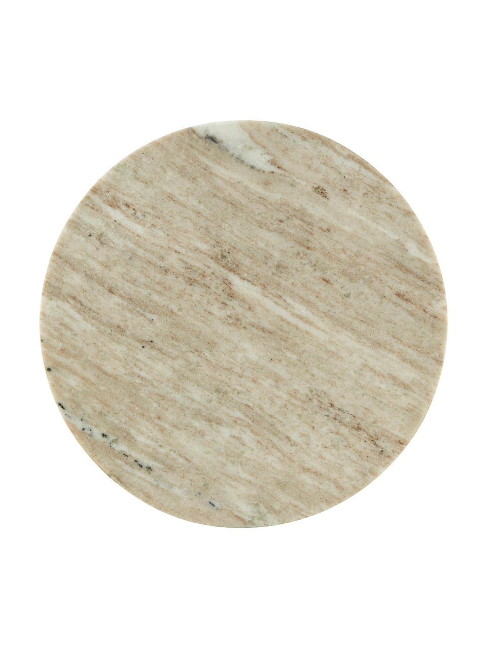 Marmor-Schneidebrett Bella, Marmor, Beige, marmoriert, Ø 30 cm