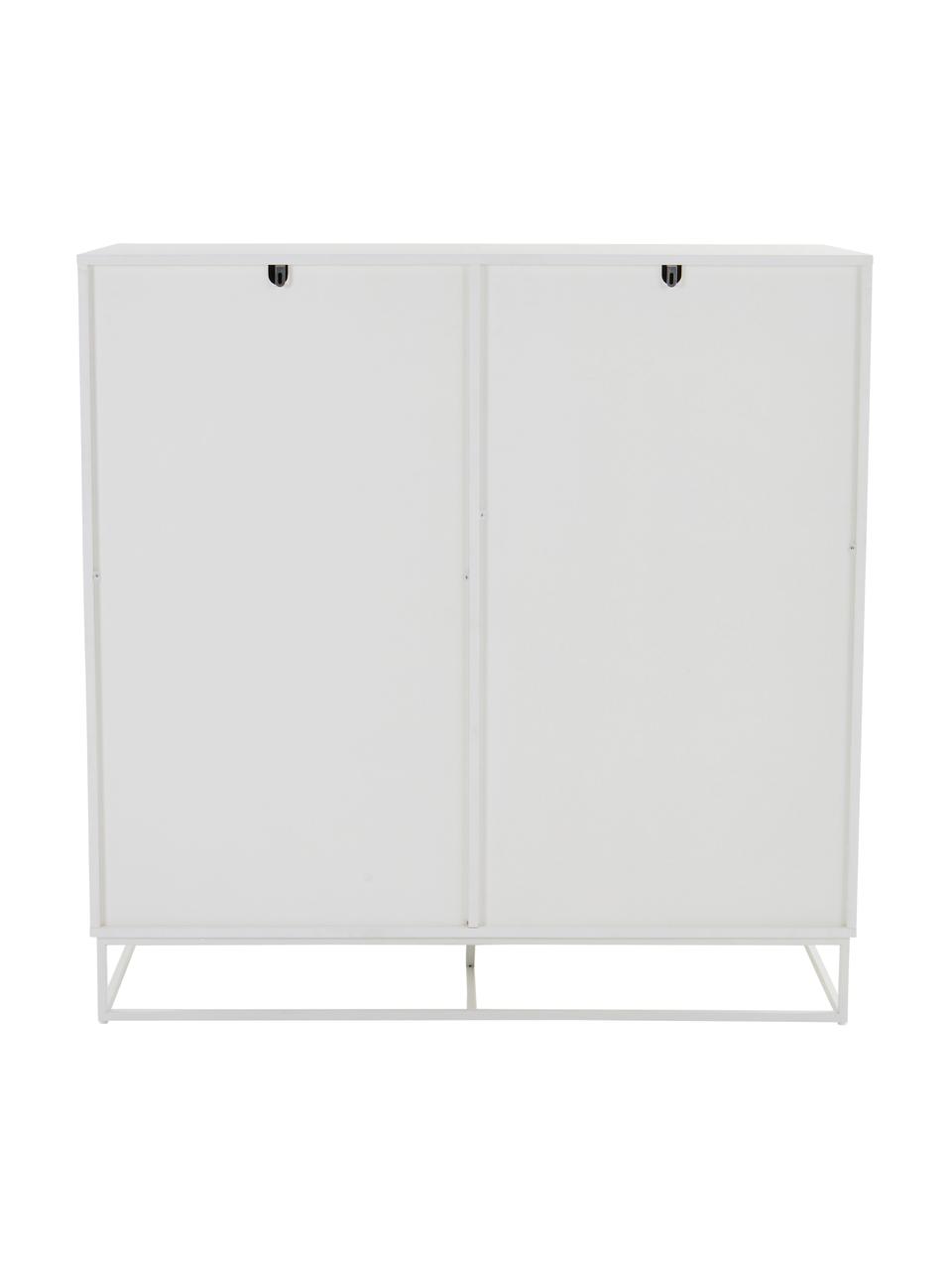 Komoda Lyckeby, Drevo, lomená biela lakovaná, Š 120 x V 120 cm