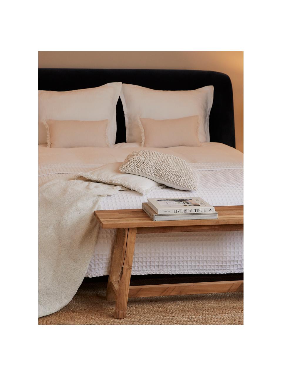 Poszewka na poduszkę Indi, 100% bawełna, Złamana biel, S 30 x D 50 cm