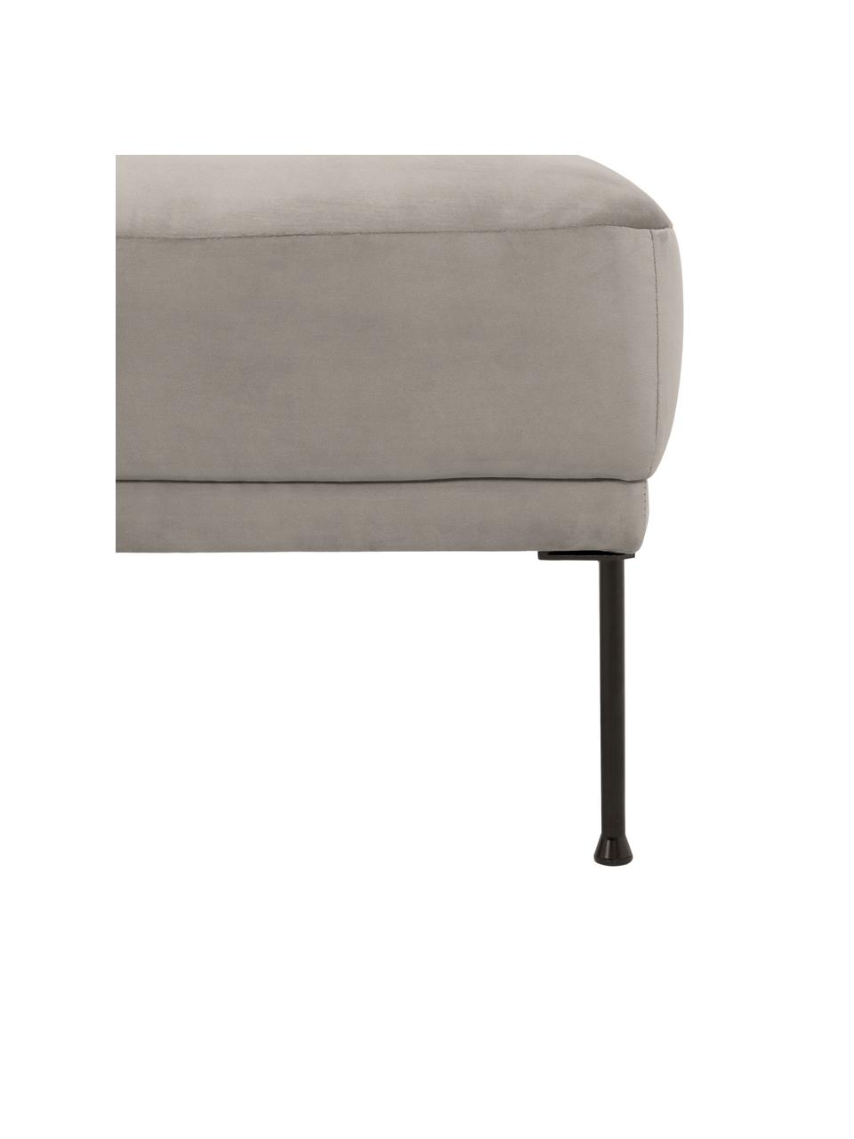 Sofa-Hocker Fluente aus Samt, Bezug: Samt (Hochwertiger Polyes, Gestell: Massives Kiefernholz, FSC, Samt Beige, B 62 x T 50 cm