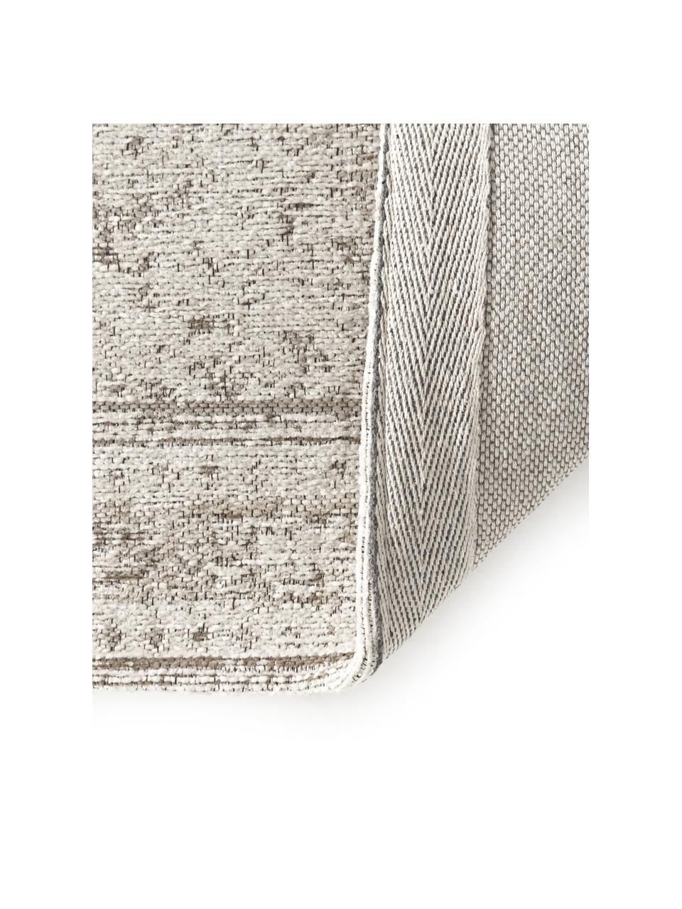 Passatoia in ciniglia Cora, 66% poliestere, 34% lana (certificato RWS), Beige, Larg. 80 x Lung. 250 cm