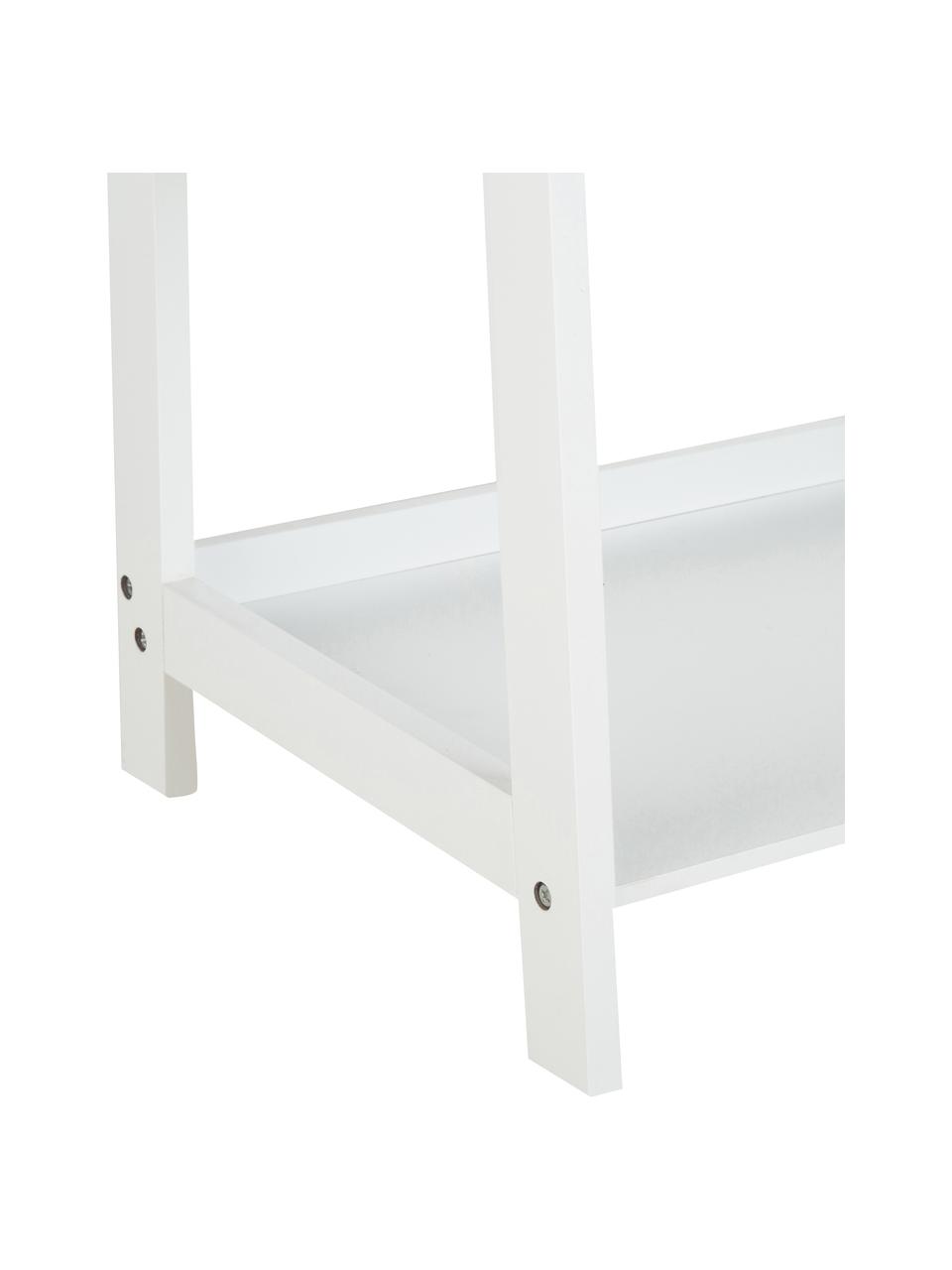 Nízky regál Wally, Lakovaná MDF-doska strednej hustoty, Biela, Š 63 x V 130 cm