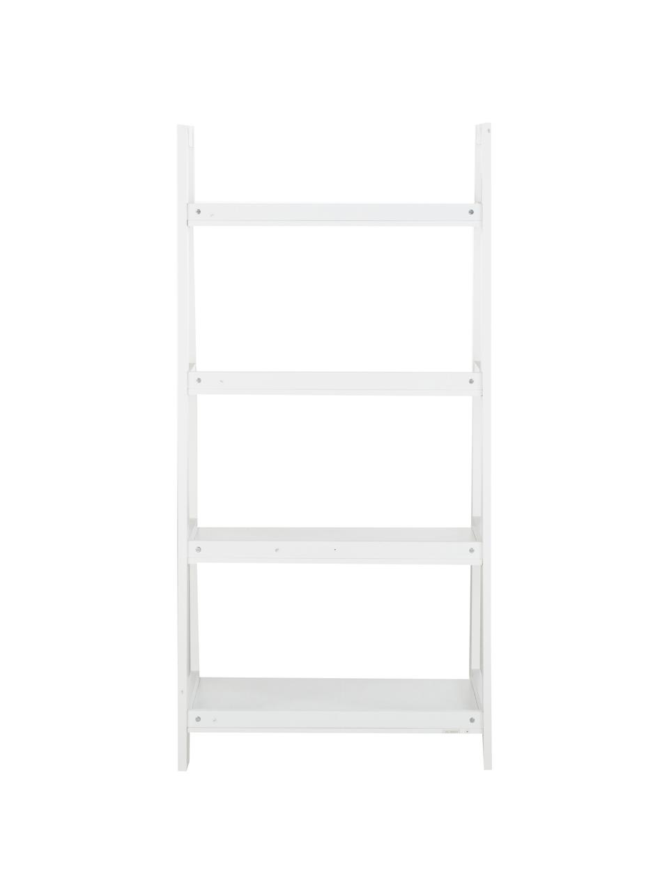 Nízky regál Wally, Lakovaná MDF-doska strednej hustoty, Biela, Š 63 x V 130 cm