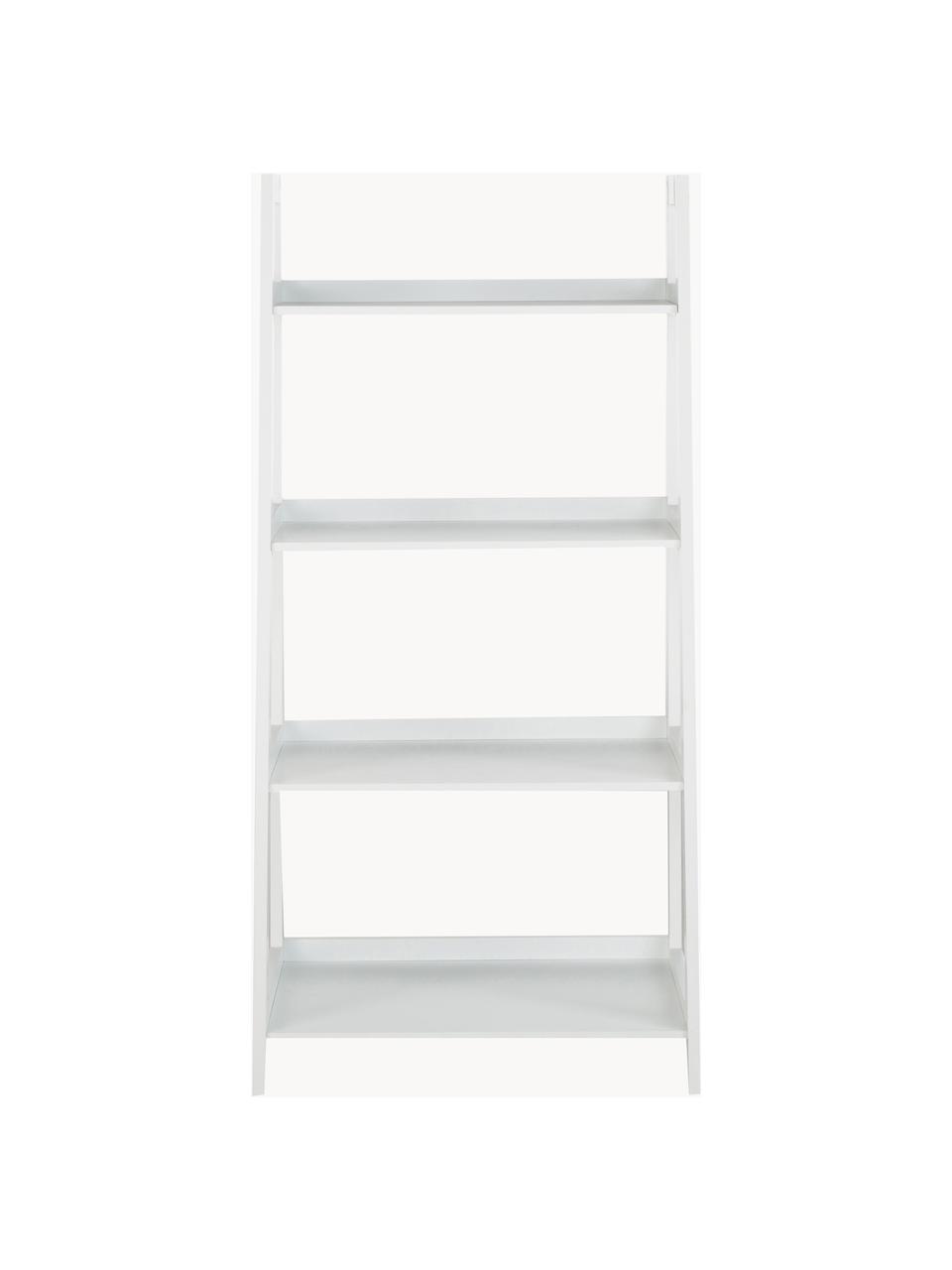 Étagère basse Wally, MDF, laqué, Blanc, larg. 63 x haut. 130 cm