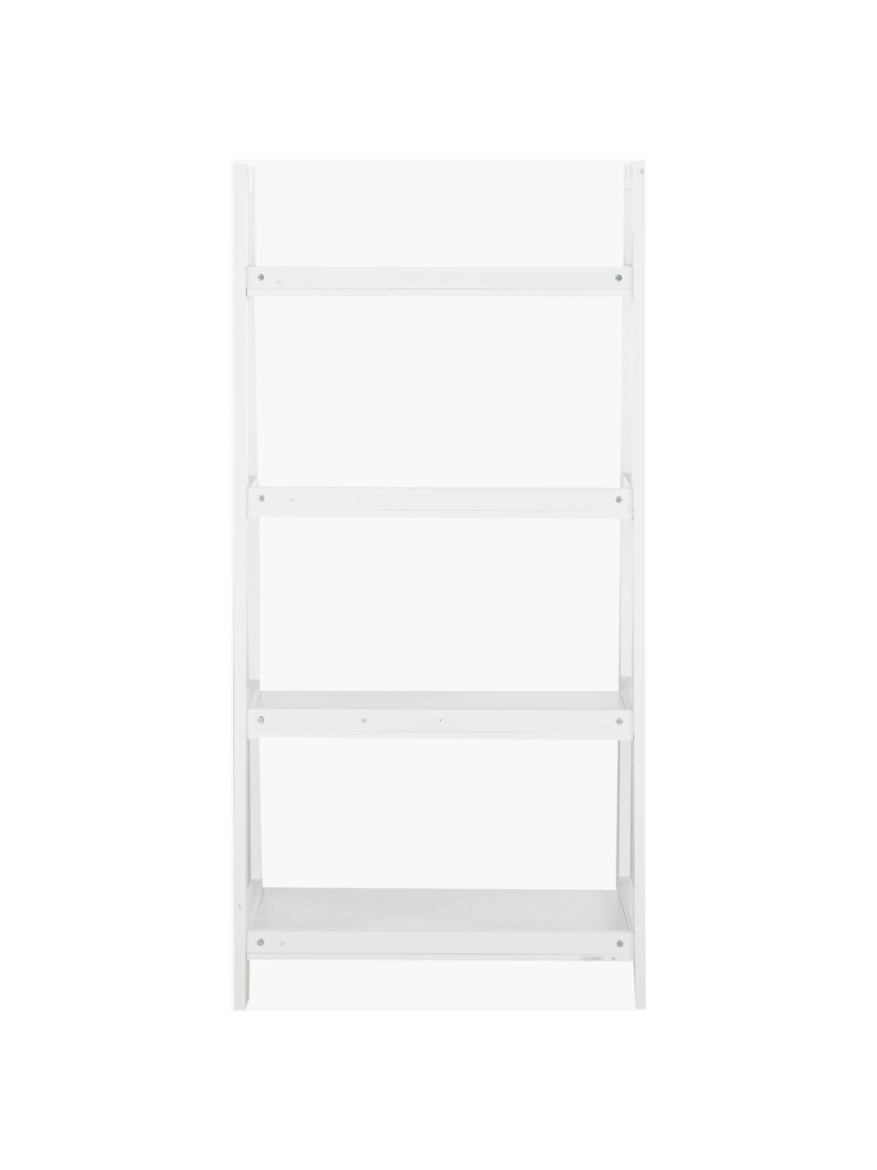 Étagère basse Wally, MDF, laqué, Blanc, larg. 63 x haut. 130 cm