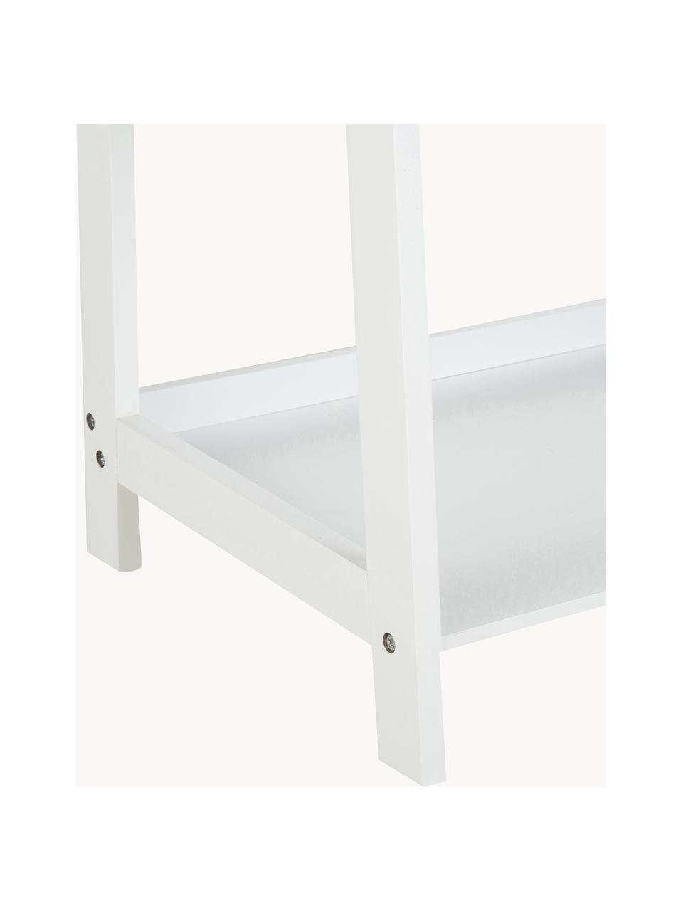 Étagère basse Wally, MDF, laqué, Blanc, larg. 63 x haut. 130 cm