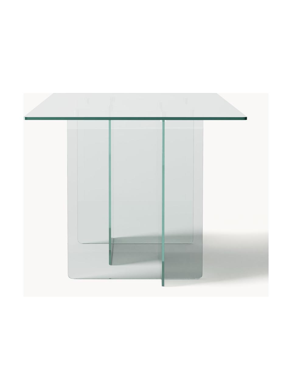 Tavolo in vetro Anouk, 180 x 90 cm, Vetro, Trasparente, Larg. 180 x Prof. 90 cm