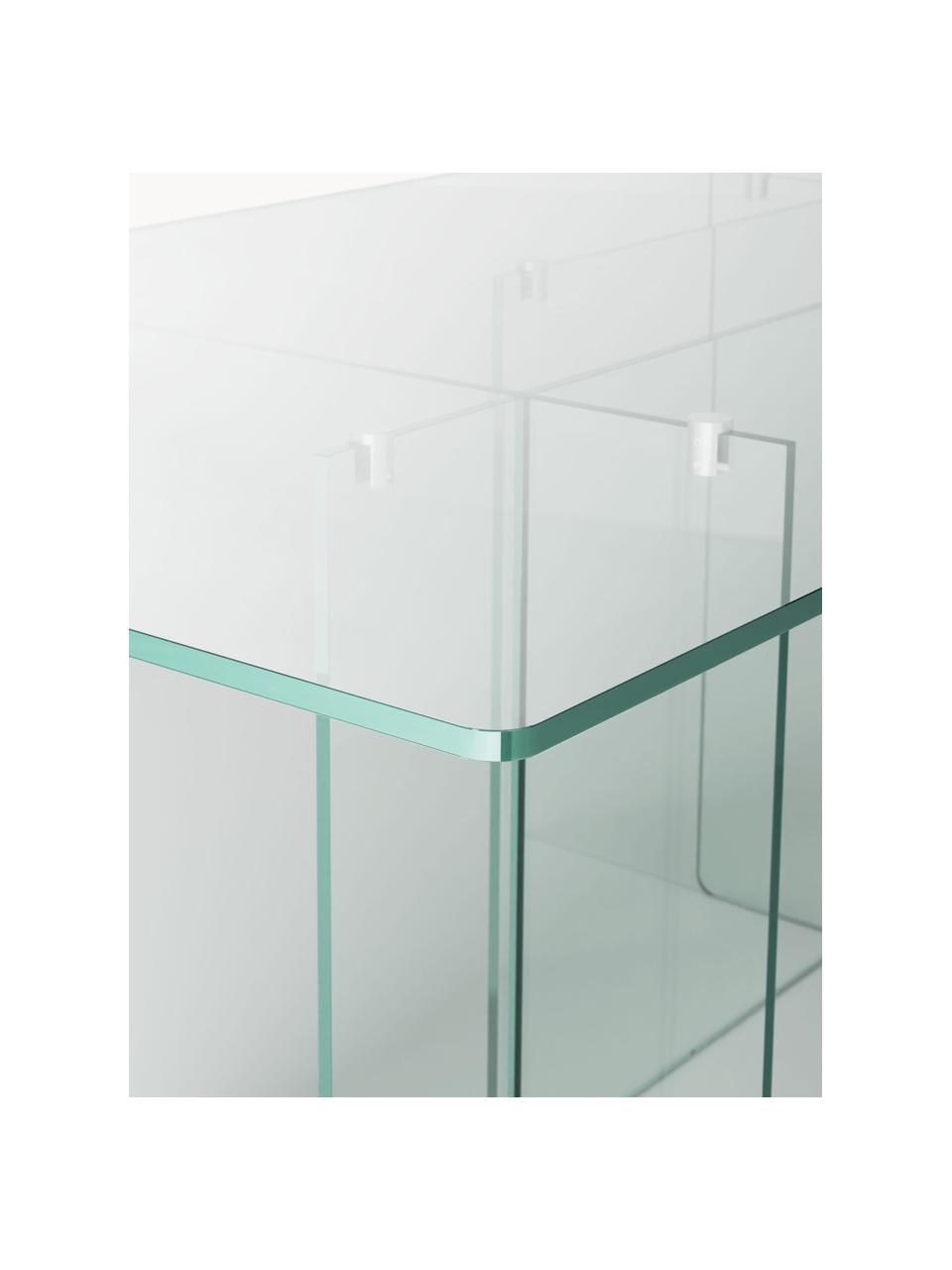 Glazen eettafel Anouk, 180 x 90 cm, Glas, Transparant, B 180 x H 90 cm