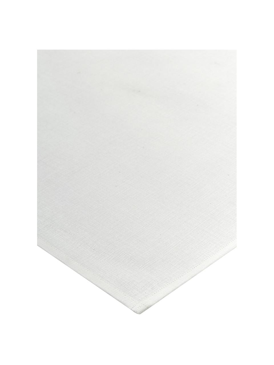 Mantel Alla antimanchas resinado, 50% algodón, 50% poliéster con revestimiento de resina, Blanco, De 8 a 10 comensales (An 140 x L 280 cm)