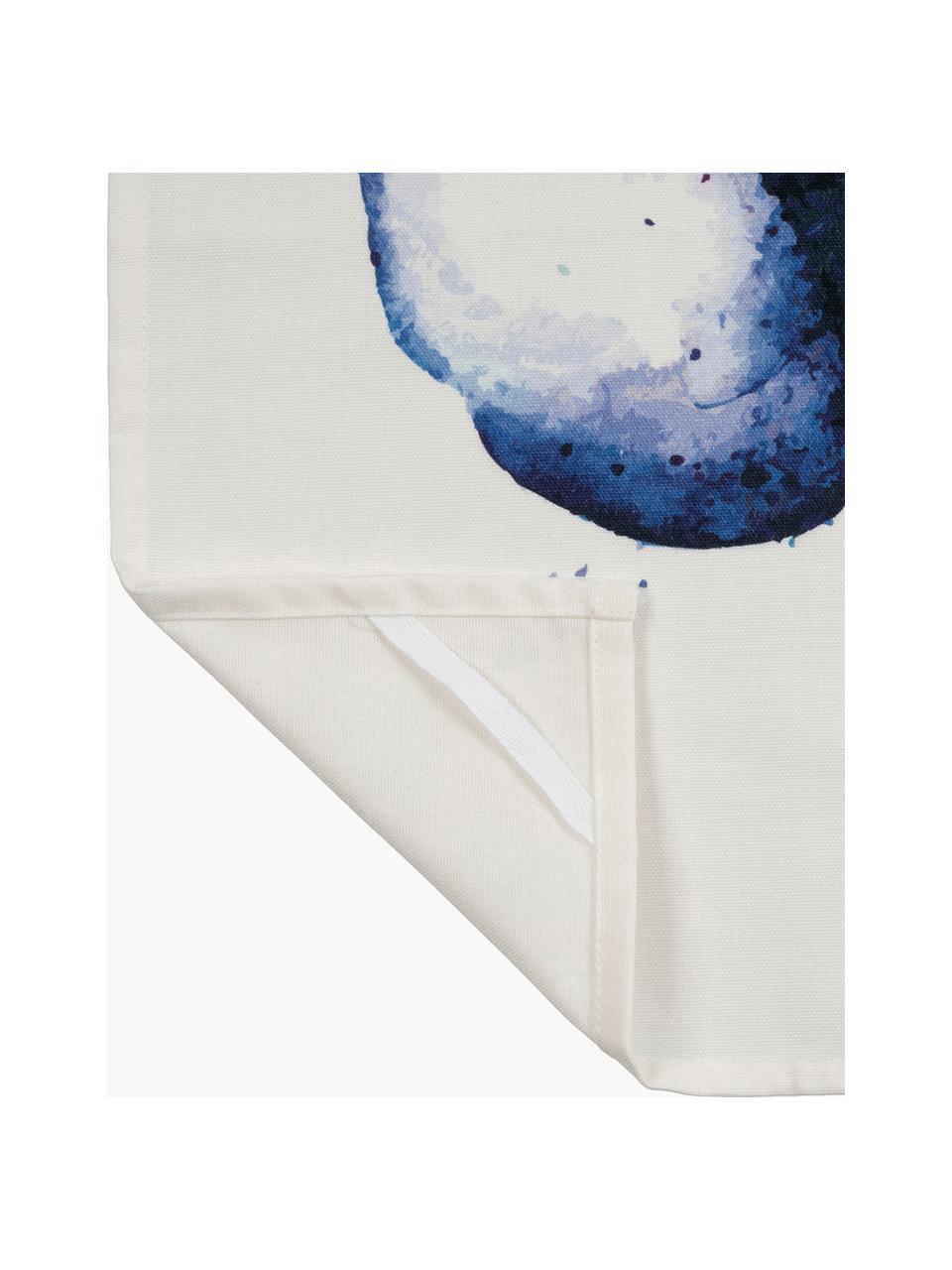 Strofinaccio in cotone Ocean 2 pz, 100% cotone, Bianco, rosso, blu, Larg. 50 x Lung. 70 cm