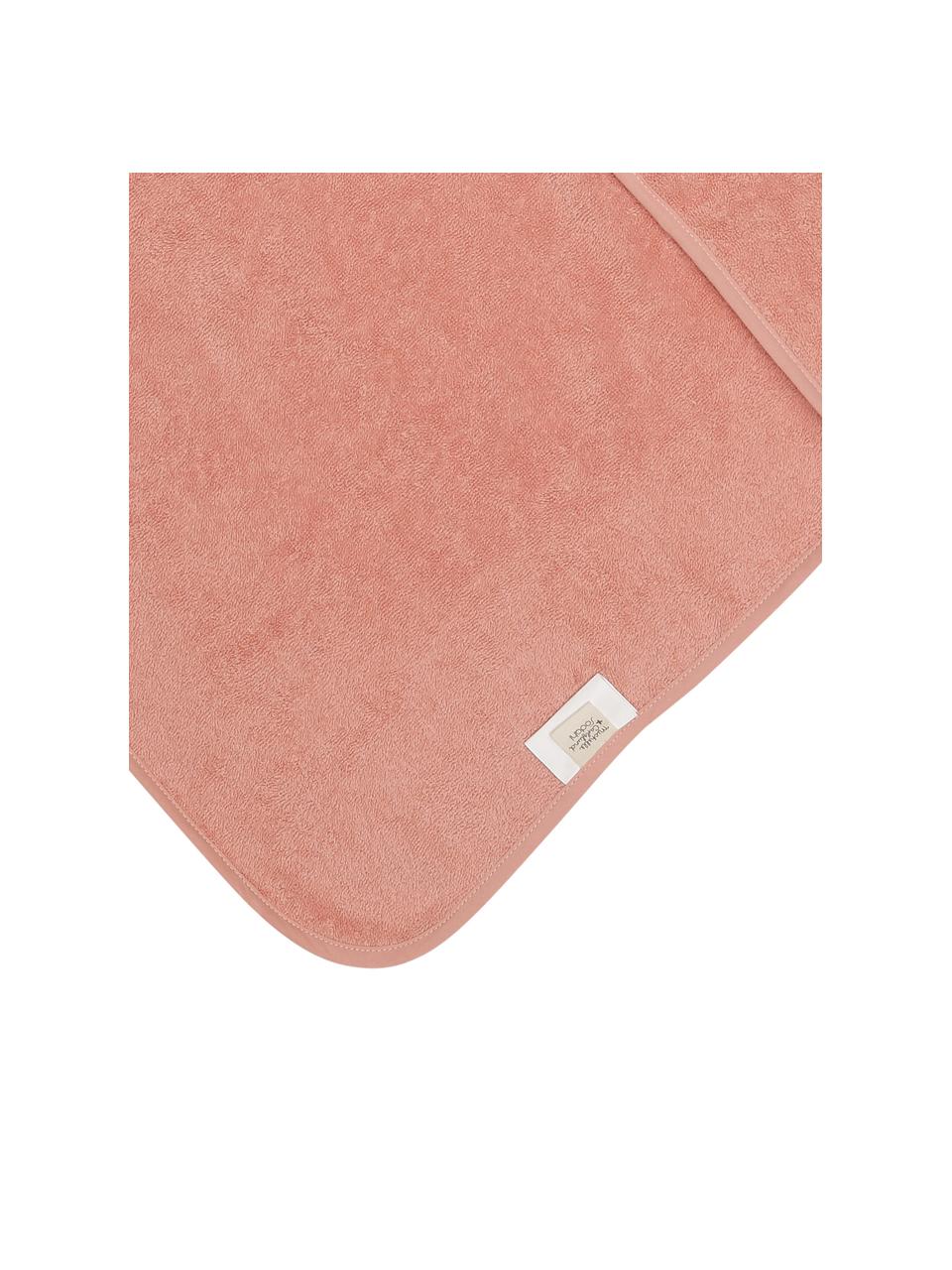 Asciugamano in cotone organico Fox, 100% cotone organico, Rosa, bianco, nero, Larg. 80 x Lung. 80 cm