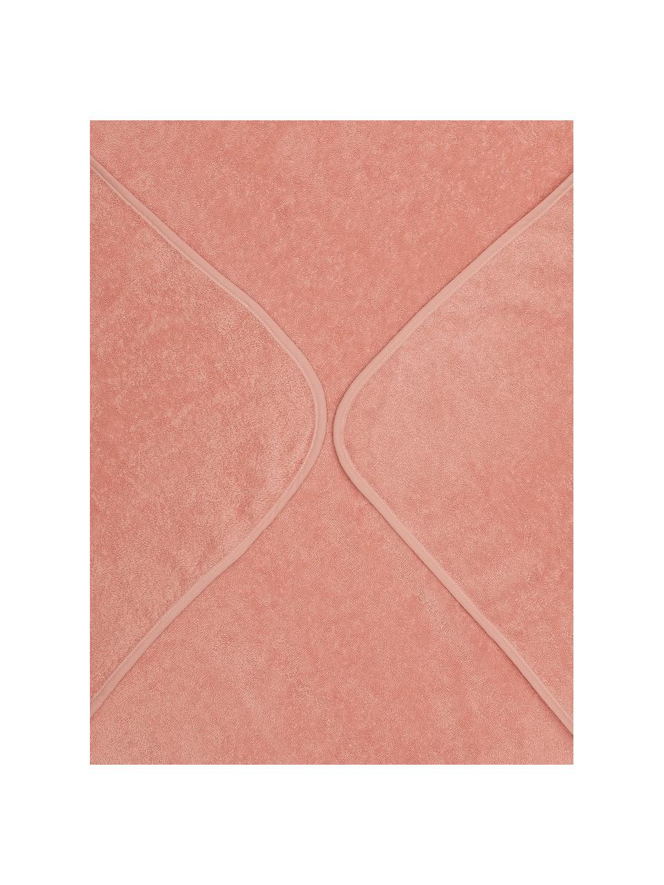 Toalla capa de algodón Fox, 100% algodón ecológico, Rojo coral, An 80 x L 80 cm