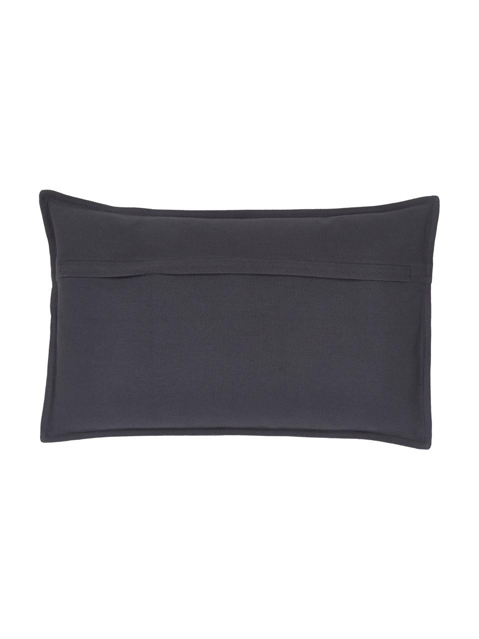 Katoenen kussenhoes Mads in donkerblauw, 100% katoen, Donkerblauw, B 30 x L 50 cm