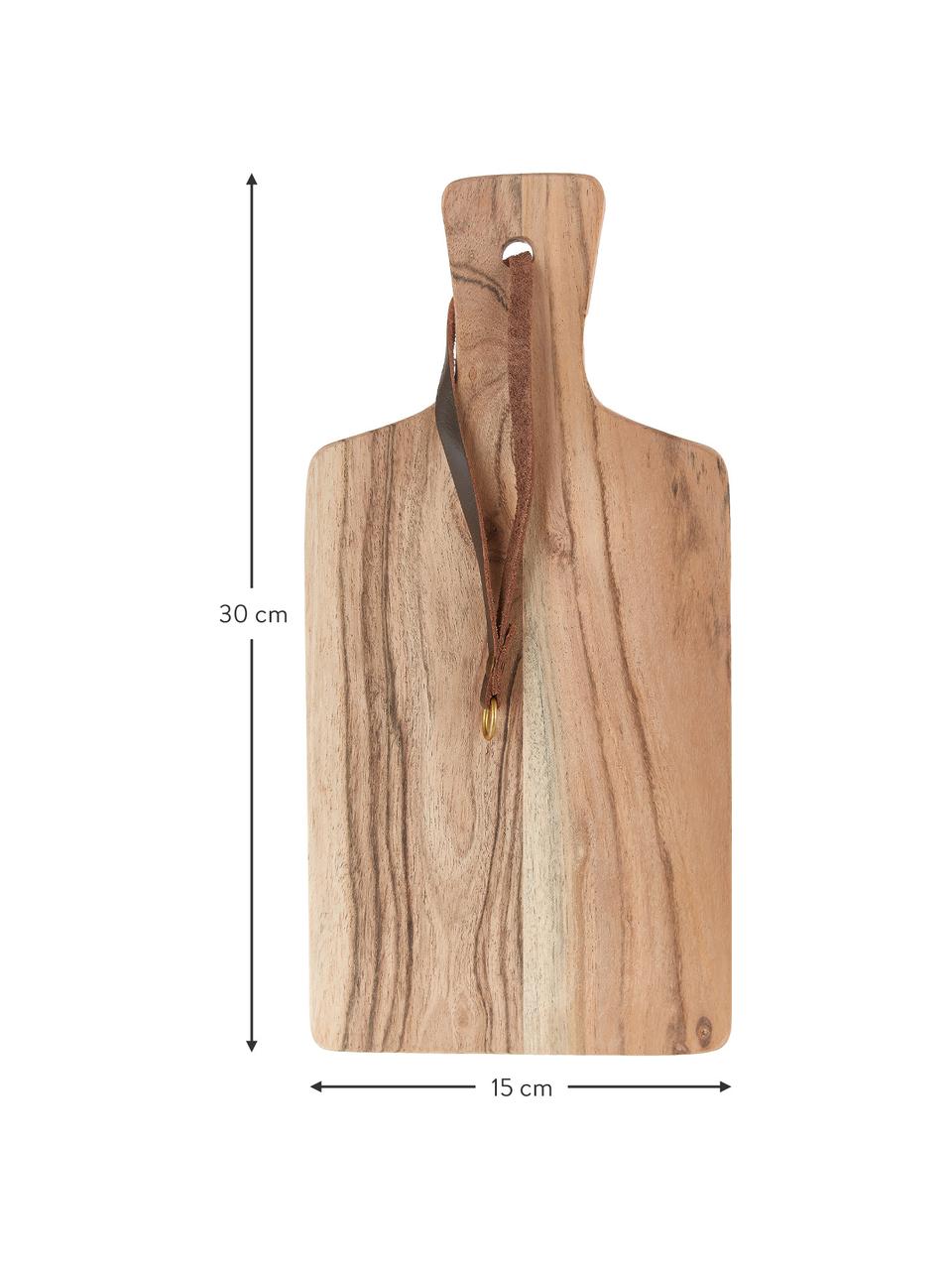 Deska do krojenia z drewna akacjowego Acacia, Drewno akacjowe, D 30 x S 15 cm