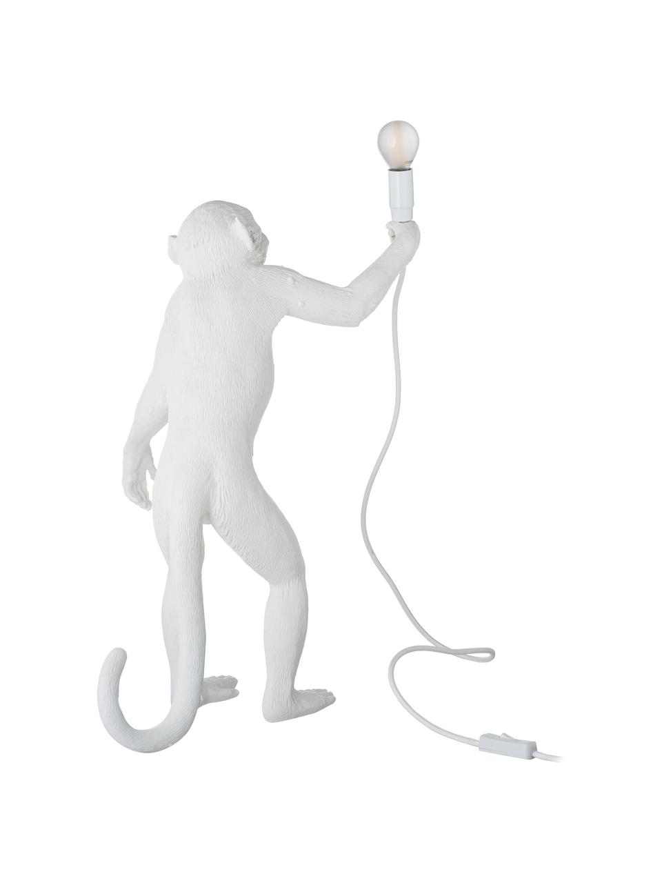 Lampa stołowa Monkey, Biały, S 46 x W 54 cm