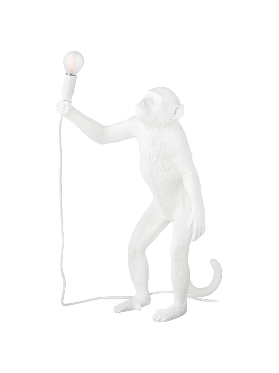 Lampa stołowa Monkey, Biały, S 46 x W 54 cm