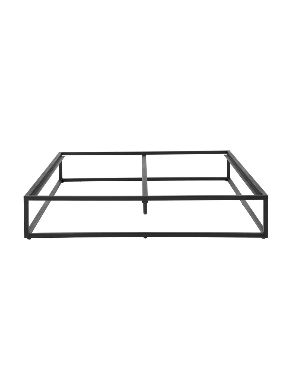 Cama de metal Neptun, Metal con pintura en polvo, Negro, An 140 x L 200 cm
