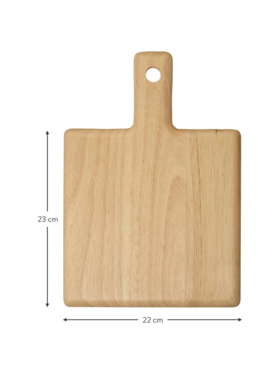 Deska do krojenia z drewna Wood Light, Drewno naturalne, Beżowy, D 23 x S 22 cm