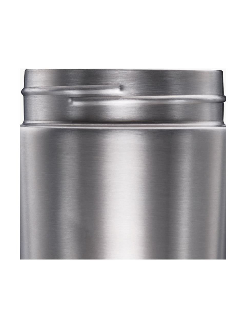 Termo de café Sipp, Recipiente: acero inoxidable, cepilla, Tapa: silicona, plástico, Plateado, gris antracita, Ø 8 x Al 17 cm, 450 ml