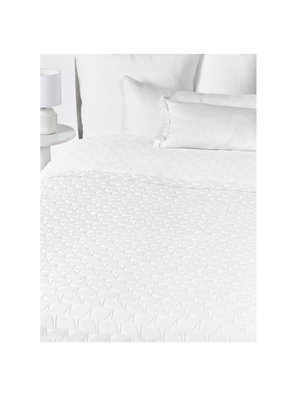 Couvre-lit jacquard à motifs géométriques Nara, 100 % coton

Le matériau est certifié STANDARD 100 OEKO-TEX®, 4265CIT, CITEVE, Blanc, larg. 230 x long. 250 cm (pour lits jusqu'à 180 x 200 cm)