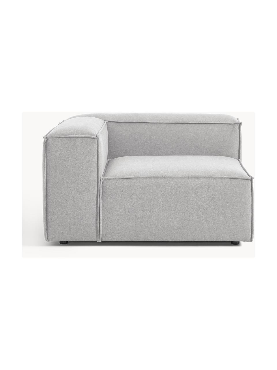 Módulo de esquina sofá Lennon, Tapizado: 100% poliéster Alta resis, Estructura: madera contrachapada de p, Patas: plástico Este producto es, Tejido gris, An 119 x F 119 cm, chaise longue izquierda