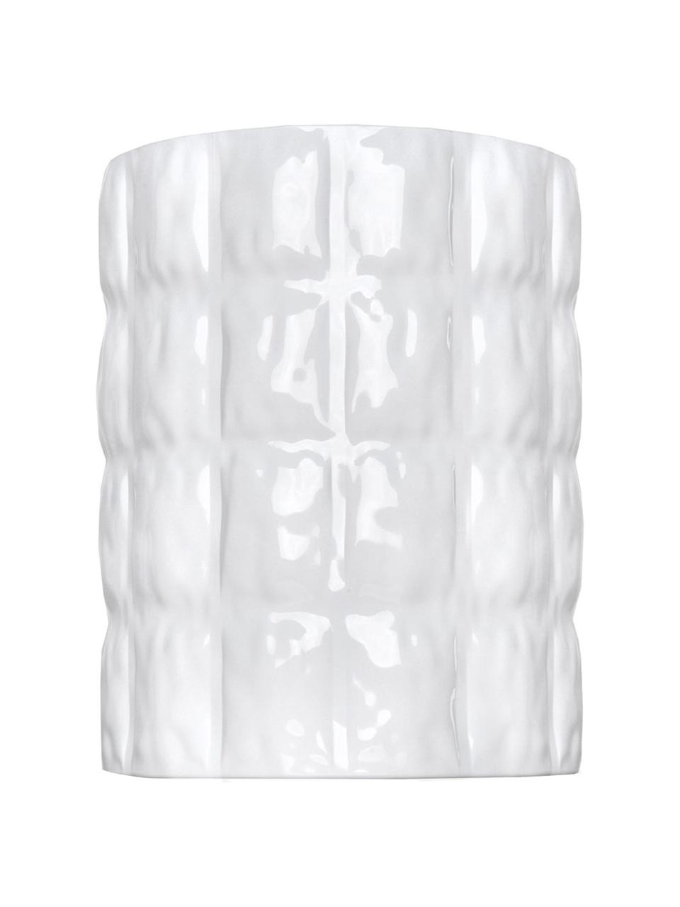 Velká váza Matelasse, Akrylátové sklo, Transparentní, Ø 23 cm, V 30 cm