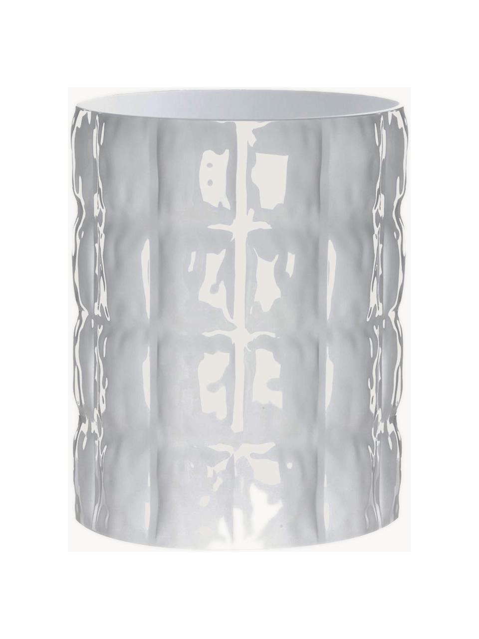 Große Vase Matelasse, H 30 cm, Acrylglas, Transparent, Ø 23 x H 30 cm