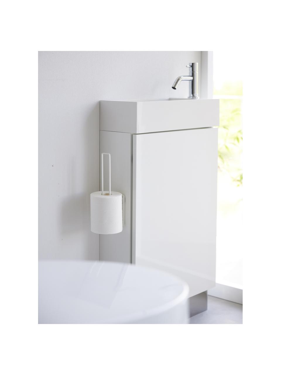 Wand-Porte-rouleaux WC mural Tower, Blanc, mat, larg. 4 x haut. 25 cm