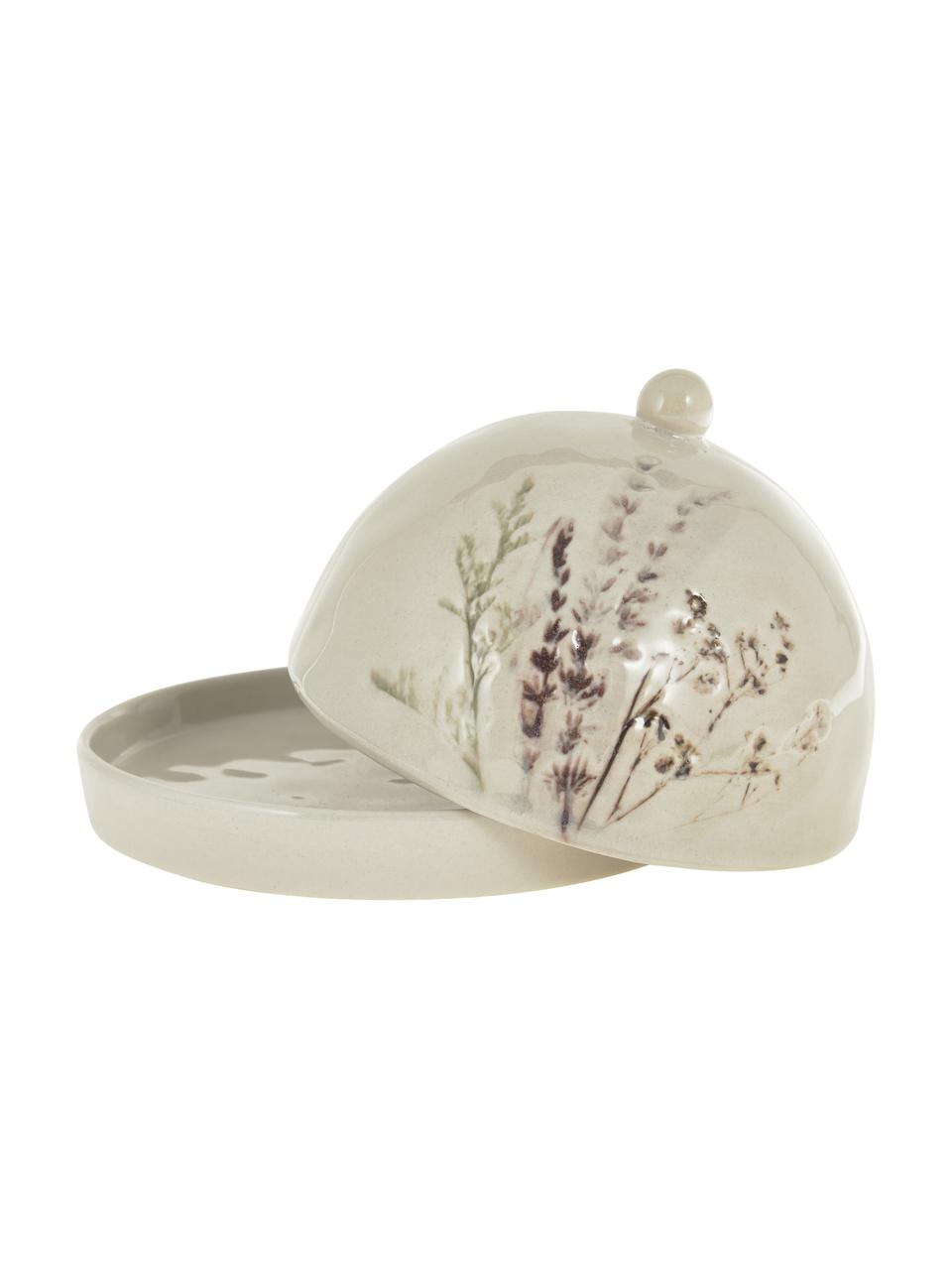 Mantequillera artesanal Bea, Gres, Beige, Ø 15 x Al 10 cm