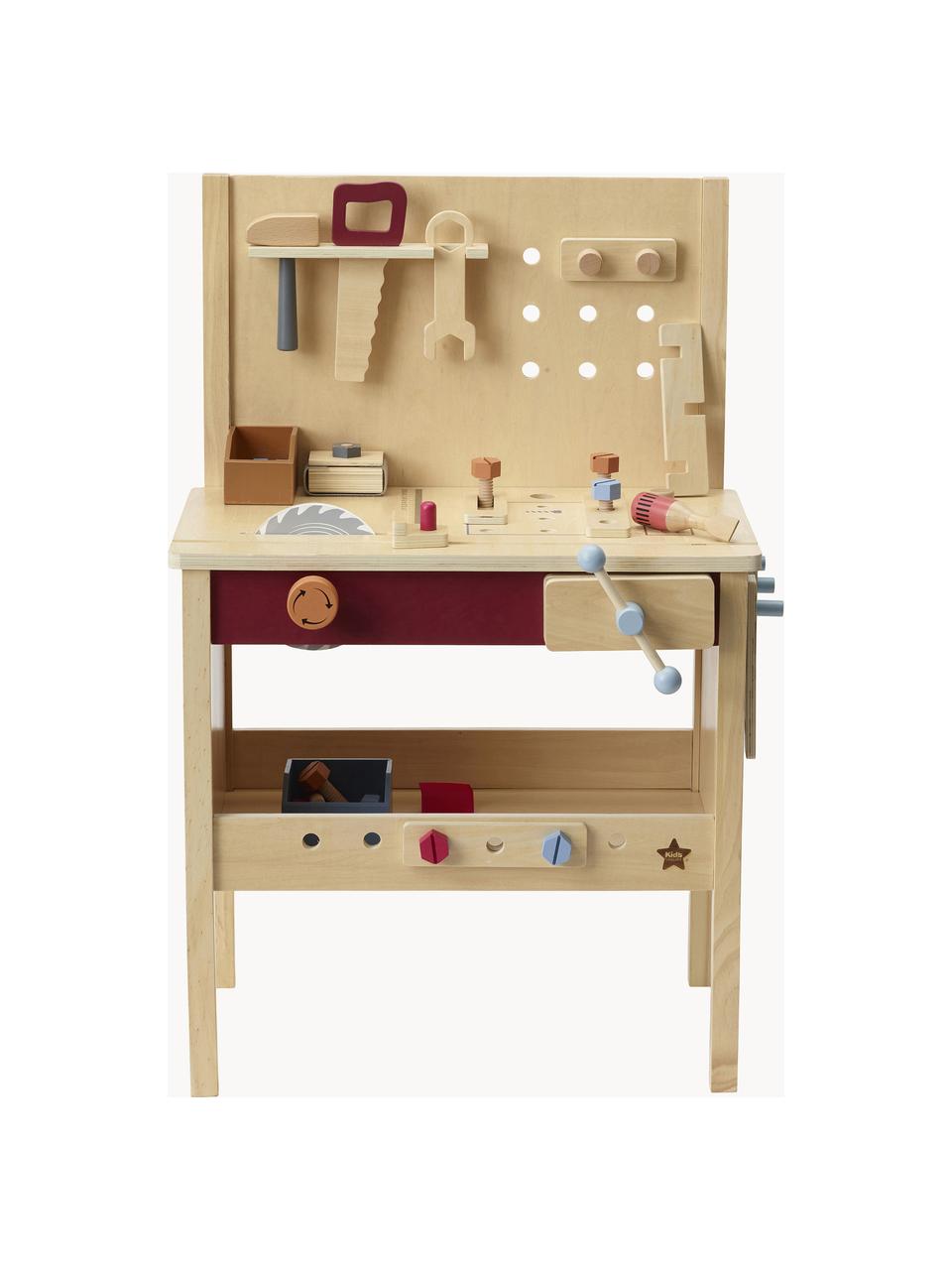 Établi de jeu Kids' Hub, Contreplaqué, bois de bouleau, bois de hêtre, nylon

Ce produit est fabriqué à partir de bois certifié FSC® issu d'une exploitation durable, Bois, multicolore, larg. 55 x haut. 80 cm