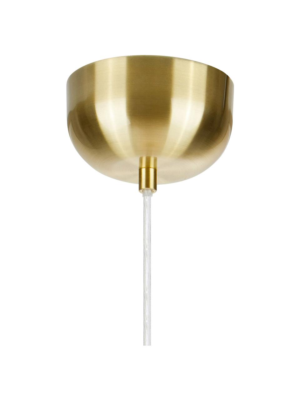 Lampa wisząca ze szklanym kloszem Sober, Biały, Ø 25 x W 22 cm
