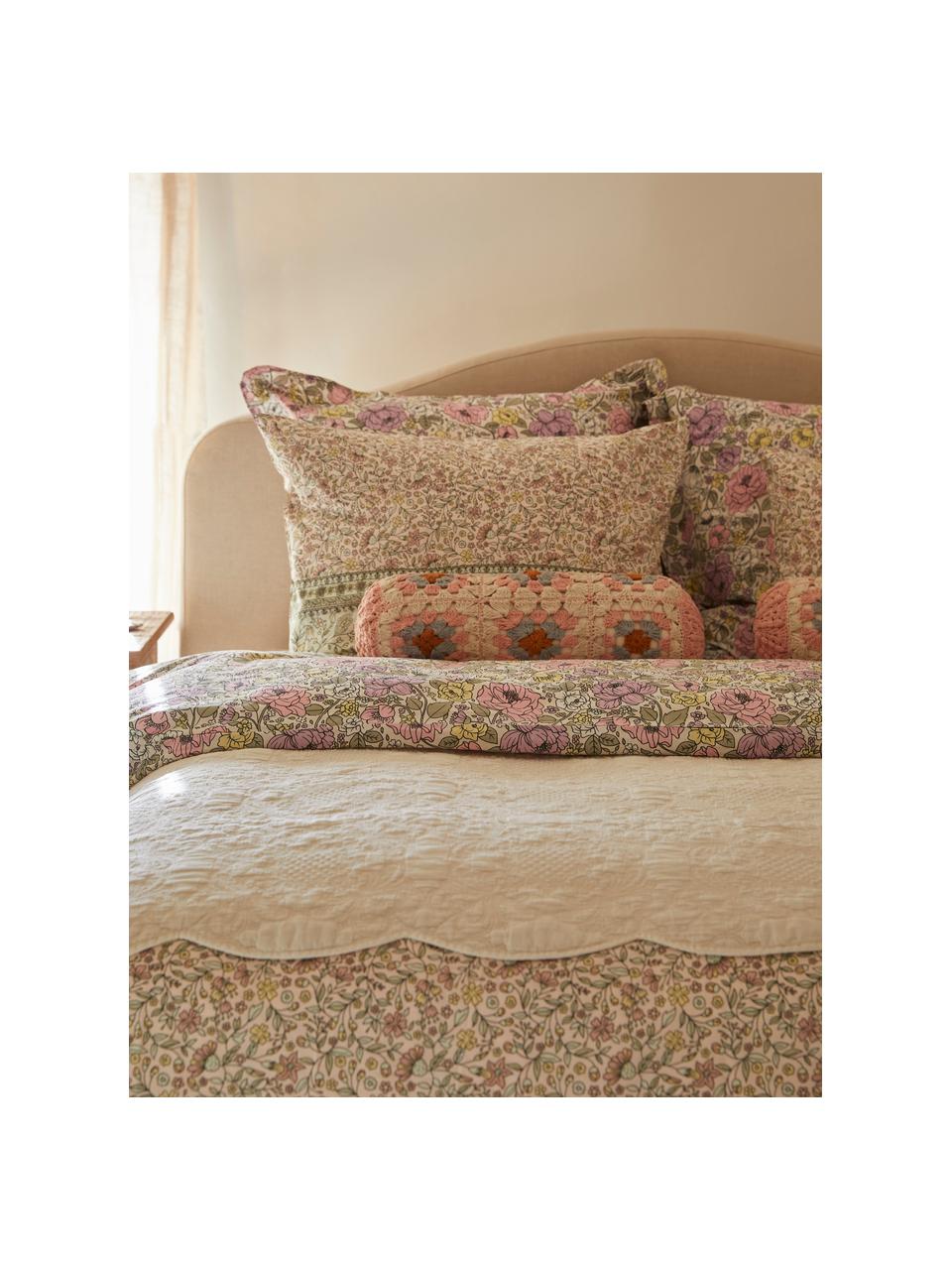 Poszewka na poduszkę z bawełny renforcé z lamówką Adrienne, 2 szt., Wielobarwny, we wzór, S 40 x D 80 cm