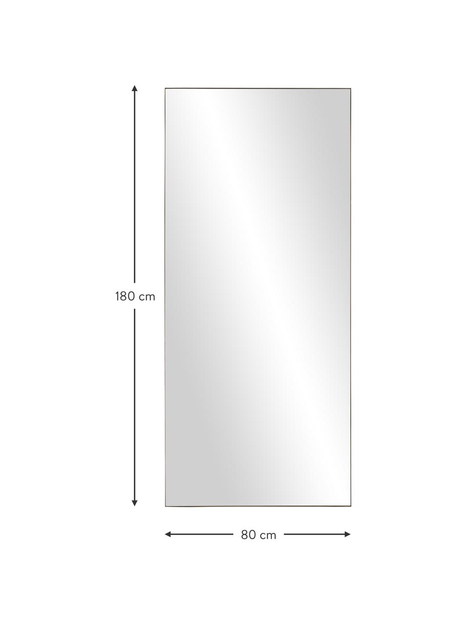 Grote passpiegel Cato, Lijst: gepoedercoat metaal, Goudkleurig, B 80 x H 180 cm