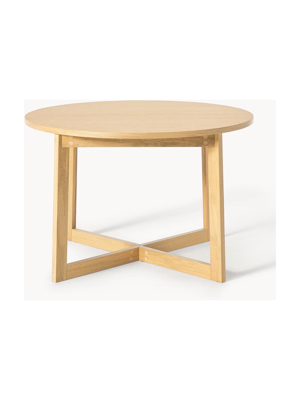 Table extensible Bennet, 115 - 215 x 75 cm, Bois de chêne, laqué, larg. 115 - 215 x prof. 115 cm