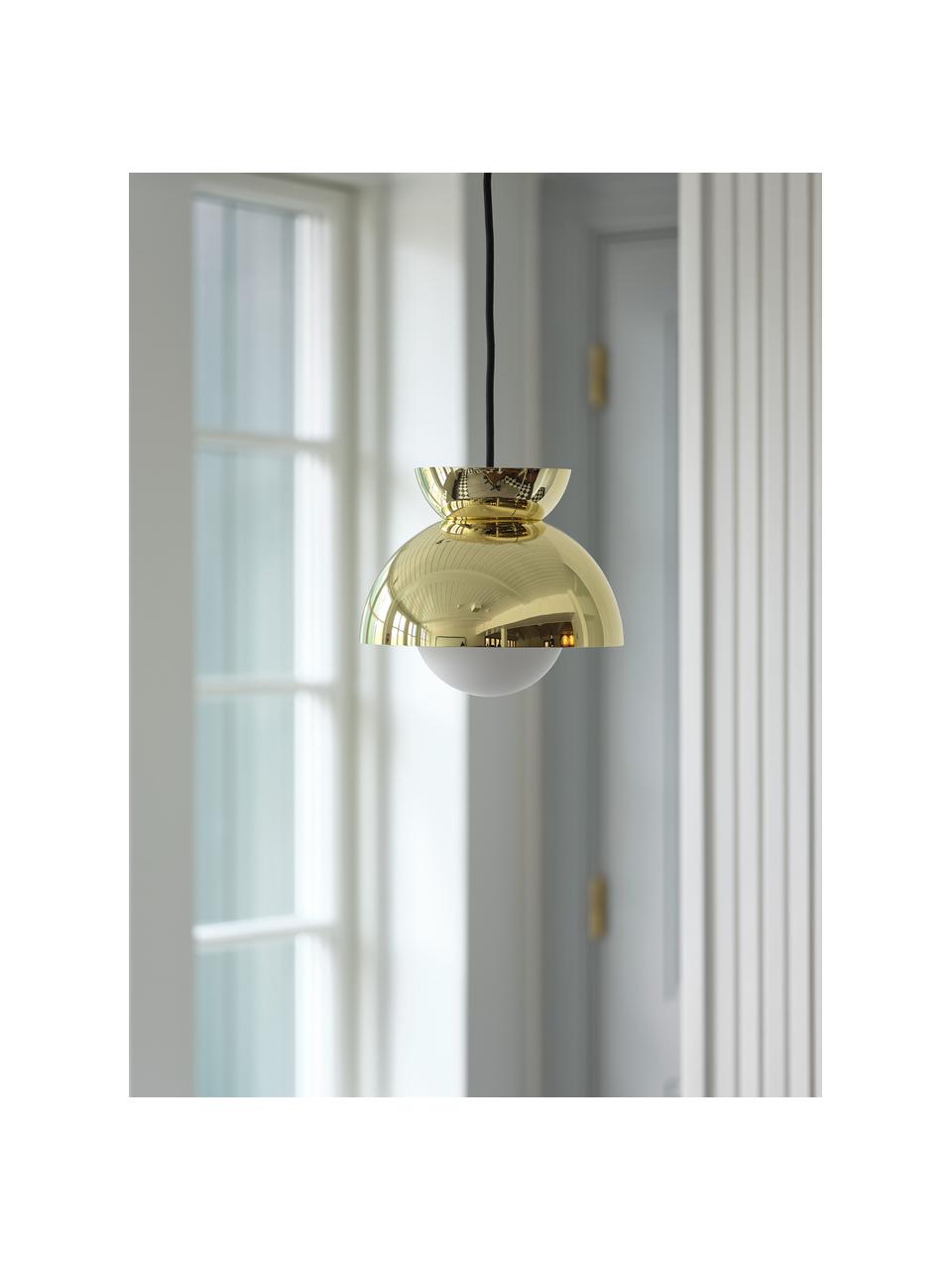 Malé designové závěsné svítidlo Butterfly, Lesklá zlatá, Ø 21 cm, V 19 cm