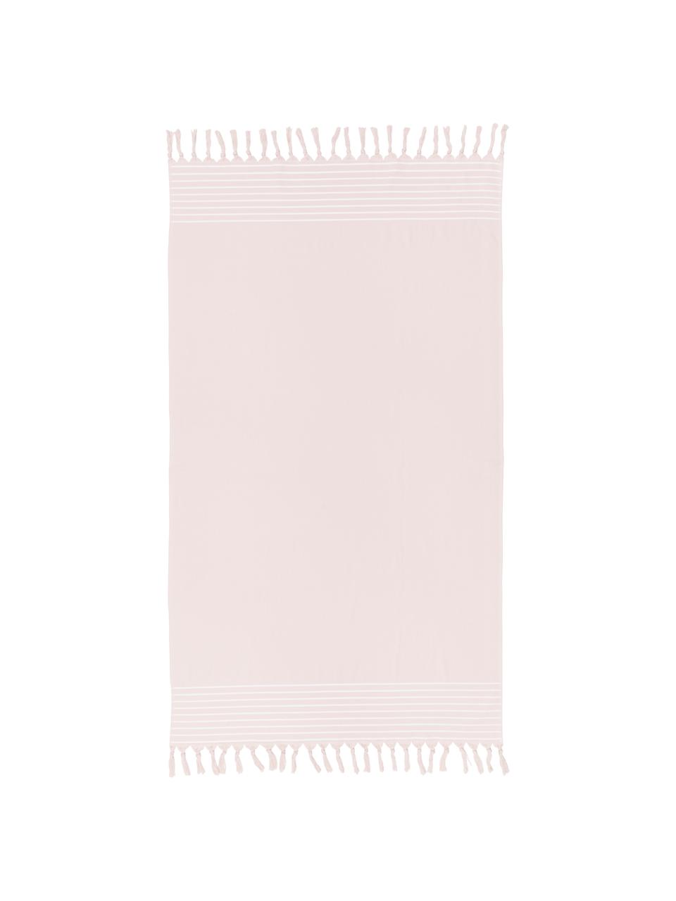 Ręcznik plażowy Freddy, Blady różowy, S 100 x D 180 cm