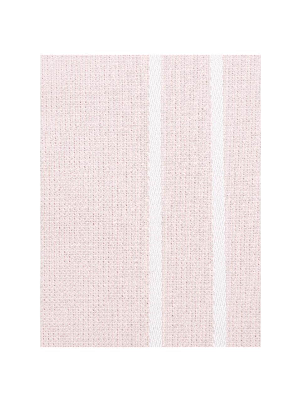 Fouta con flecos Freddy, Reverso: felpa rizada, Rosa, An 100 x L 180 cm