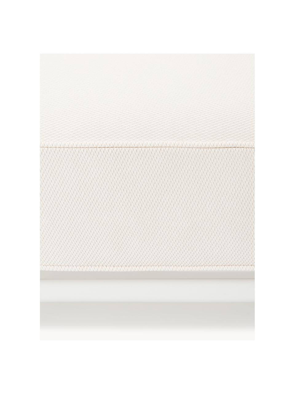 Tuin kruk Caio, Bekleding: 100% polyester Met 20.000, Frame: aluminium, Gebroken wit, wit, B 95 x D 95 cm