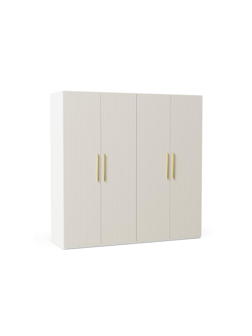 Modulární skříň s otočnými dveřmi Simone, šířka 200 cm, více variant, Dřevo, béžová, Interiér Classic, výška 236 cm