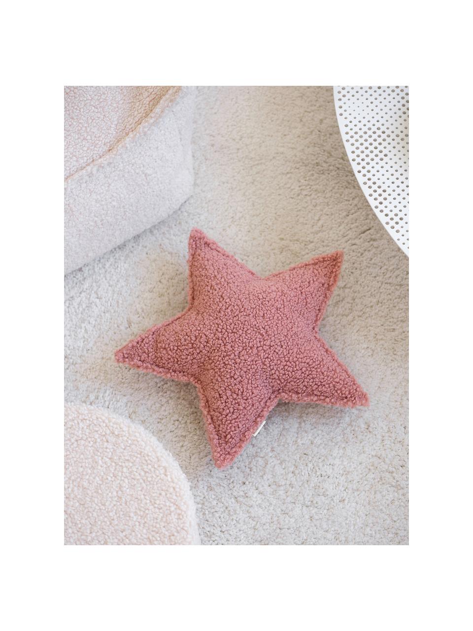 Coussin moelleux en peluche Star, Rose pâle, larg. 37 cm x long. 40 cm